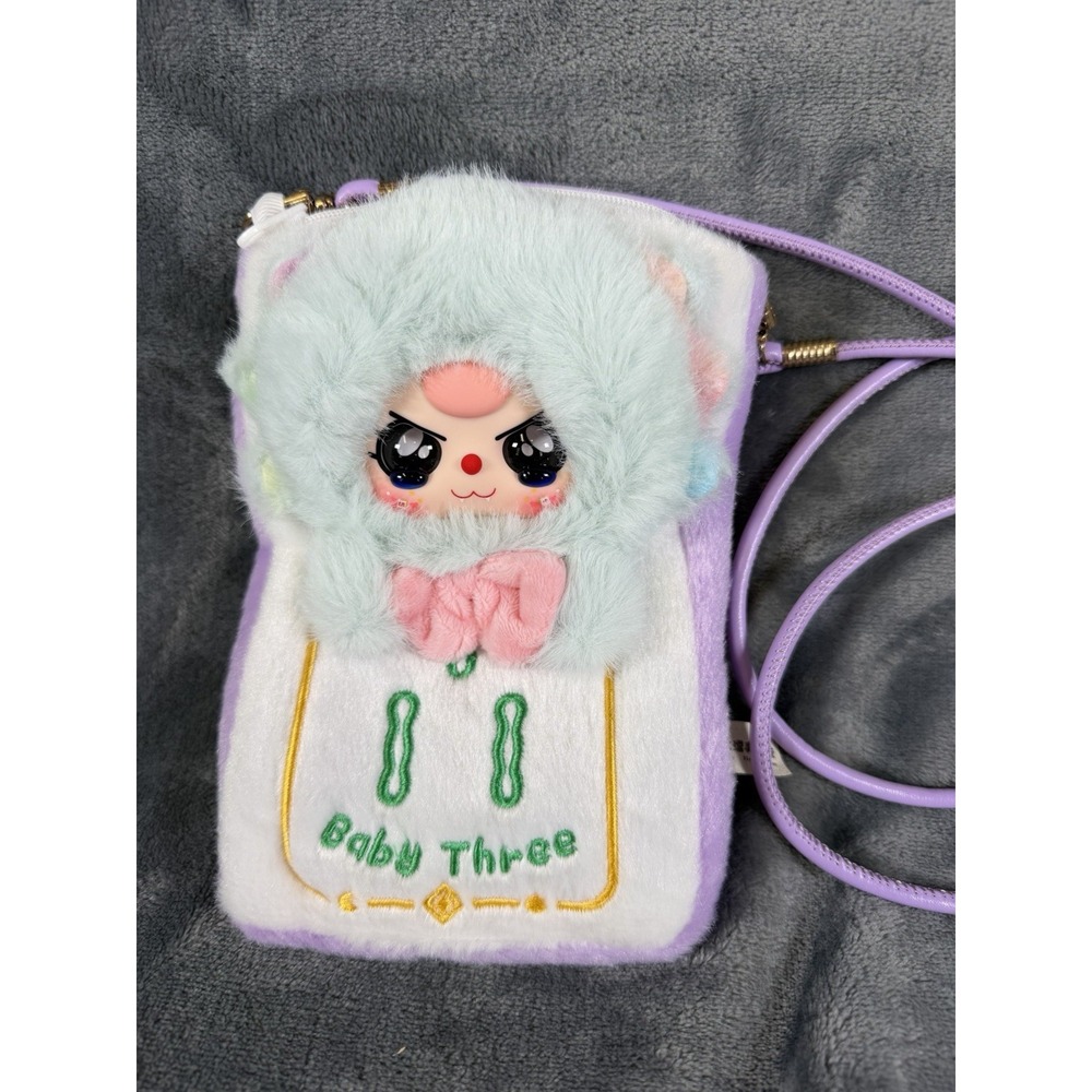Baby Three Mahjong Phone Pouch/Crossbody Bag - CRYING EYES - Holds Large Phone
